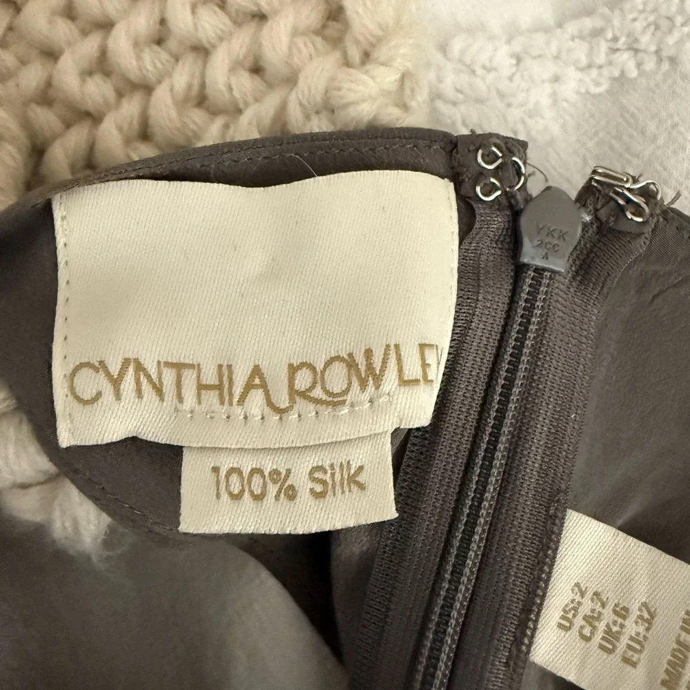 Cynthia Rowley Charcoal Backless Dress